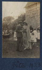 Fête (Lady Ottoline Morrell and an unknown man) NPG Ax141534