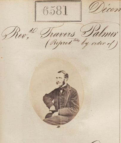 'Reproduction by order of Reverend Travers Palmer' NPG Ax56514