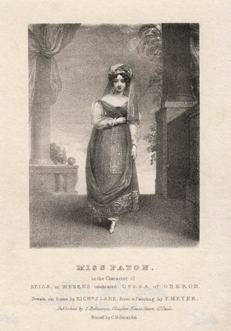 Mary Ann Paton (Mrs Wood) as Reiza in Weber's 'Oberon' NPG D8524