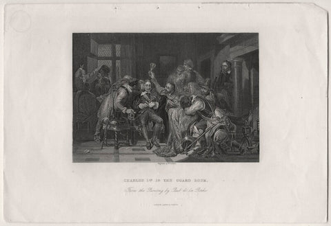 'Charles I in the guard room' (fictional scene including King Charles I) NPG D7636