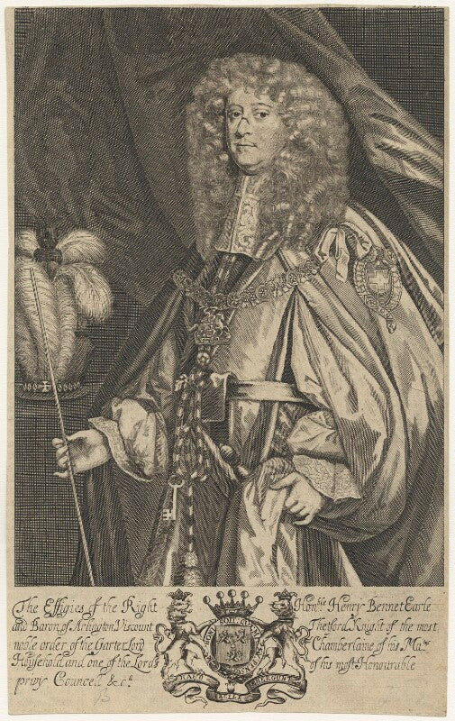 Henry bennet, 1st earl of arlington npg d29365