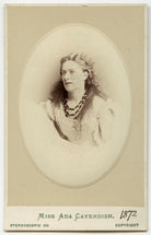 Ada Cavendish (later Marshall) NPG Ax18163