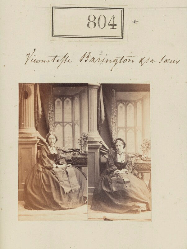 Augusta anne maclagan (née barrington); hon. adelaide ('addy') balfour (née barrington) npg ax50412