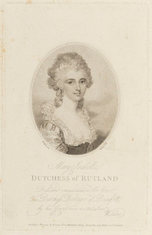 Mary isabella manners (née somerset), duchess of rutland npg d19029
