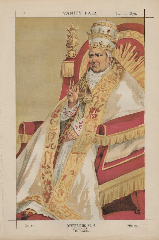 Pope pius ix (giovanni maria mastai ferretti) ('sovereigns no. 6.') npg d43412