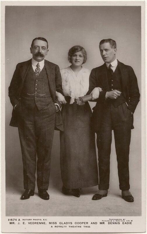 John e. vedrenne; dame gladys cooper; dennis eadie npg x201022