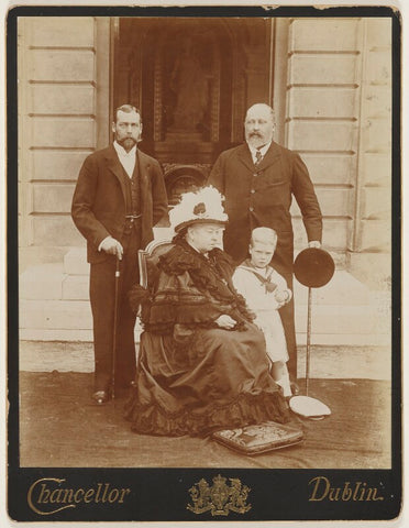 'Four Generations' (King George V; Queen Victoria; King Edward VII; Prince Edward, Duke of Windsor (King Edward VIII)) NPG P232