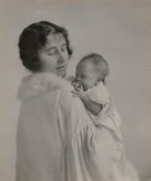 Queen Elizabeth, the Queen Mother when Duchess of York; Queen Elizabeth II when Princess Elizabeth of York NPG x199599