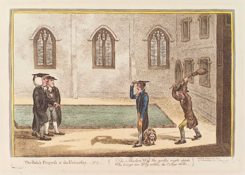 'The rake's progress at the university, no 3' NPG D12876