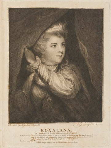 Frances Abington (née Barton) as Roxalana NPG D14220