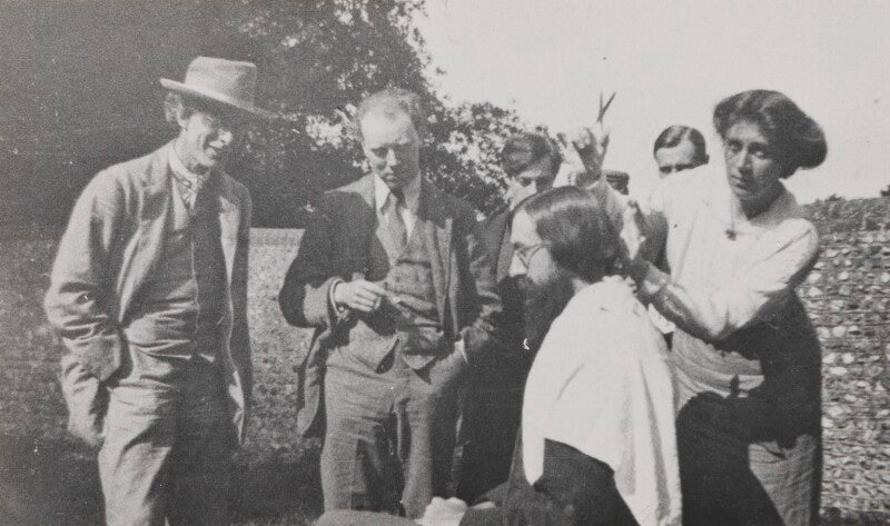 Roger fry; clive bell; duncan grant; lytton strachey; saxon arnold sydney turner; vanessa bell npg ax160974