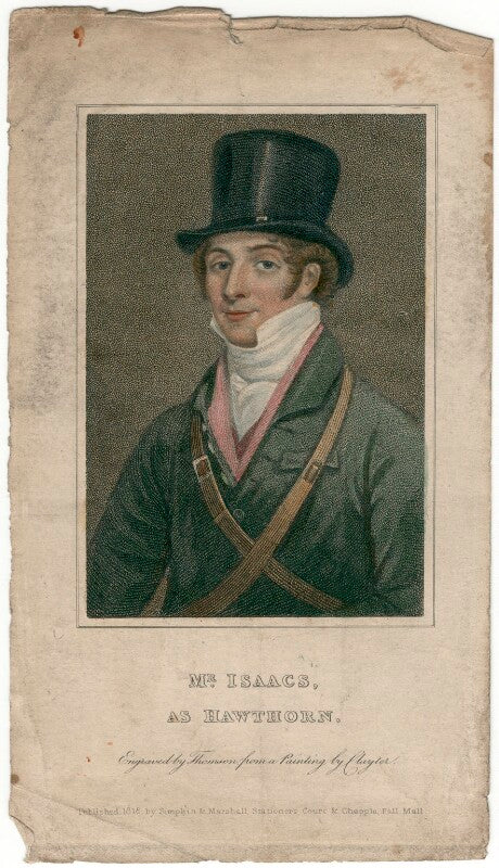 John isaacs as hawthorn in bickerstaff's 'love in a village' npg d8691