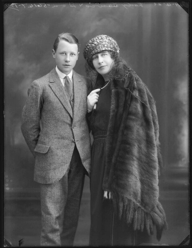 Lady lewis with her son npg x120540