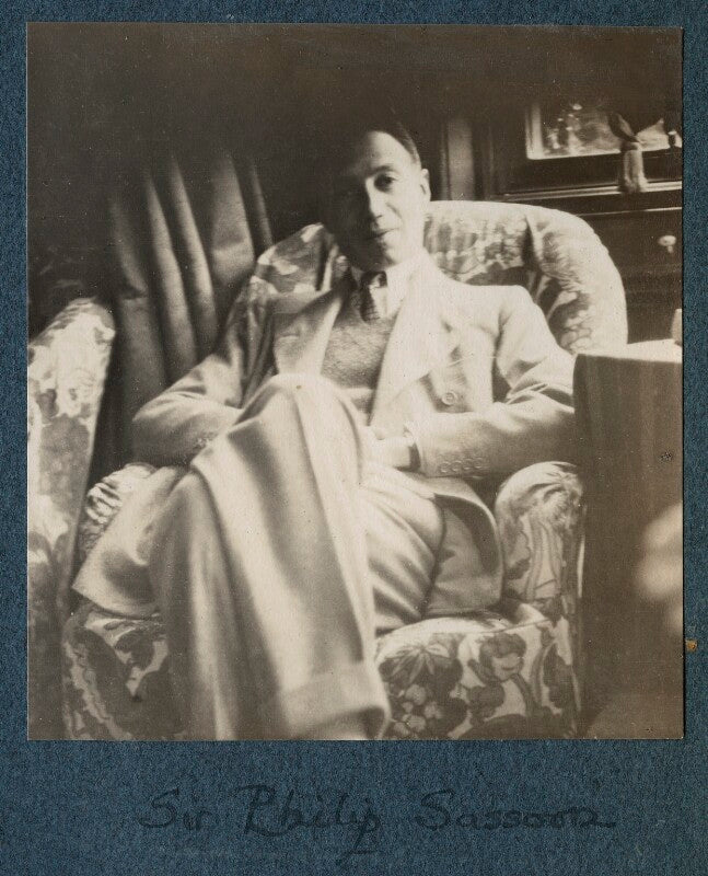 Sir philip albert gustave david sassoon, 3rd bt npg ax142190