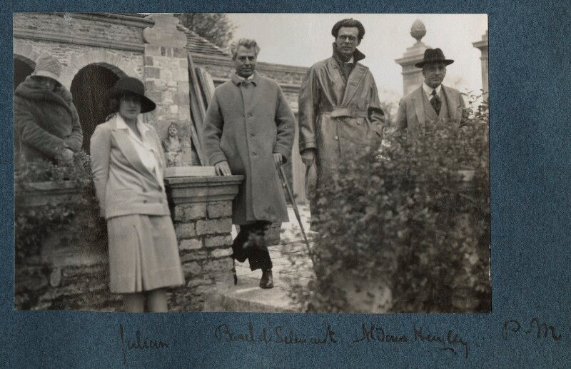Maria huxley (née nys); julian vinogradoff (née morrell); basil de sélincourt; aldous huxley; philip edward morrell npg ax142786