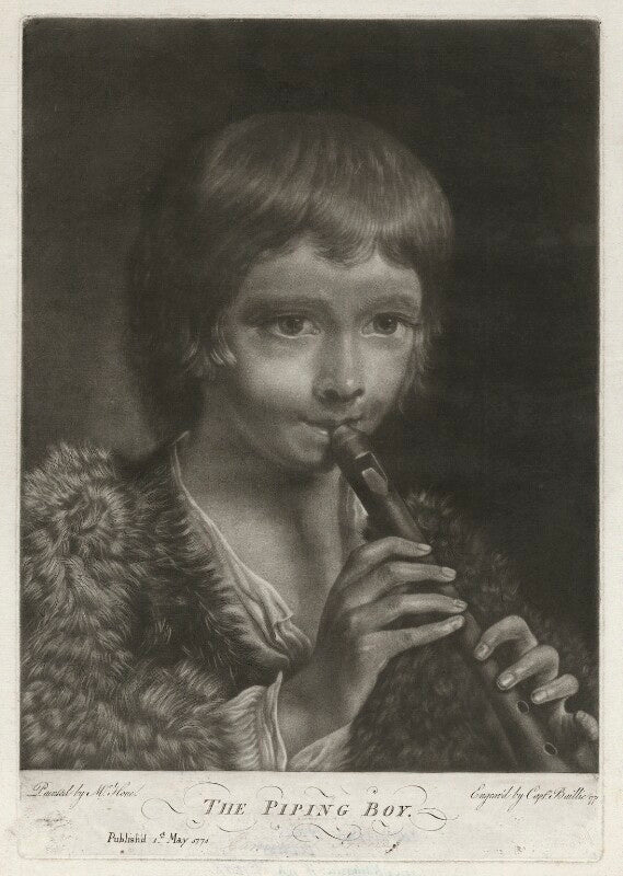 John camillus hone ('the piping boy') npg d35945
