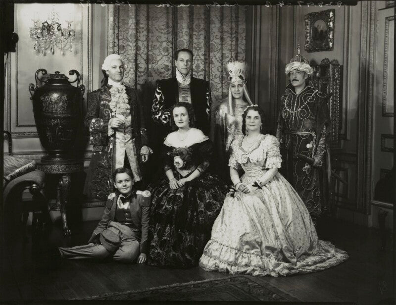 Group in fancy dress (count guy de cramayel; countess de cramayel) npg x152908