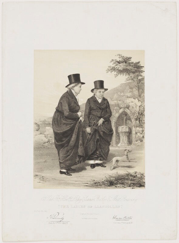 'the ladies of llangollen' (lady (charlotte) eleanor butler; sarah ponsonby) npg d49489