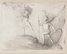 A Scene from Faust (John Russell, 1st Earl Russell; Sir Robert Peel, 2nd Bt) NPG D41560