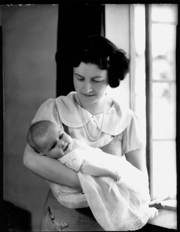 Rosalind laura (née norman), lady burke with meriel colleen packman (née burke) npg x153055
