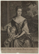 Mary Butler (née Somerset), Duchess of Ormonde and her son Thomas, Earl of Ossory NPG D31317