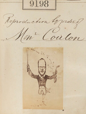 'Reproduction by order of Mr Coulon' NPG Ax59020