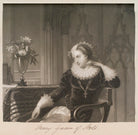 Detail from Pierre de Bocosel de Chatelard or Chastelard playing the lute to Mary, Queen of Scots NPG D11323