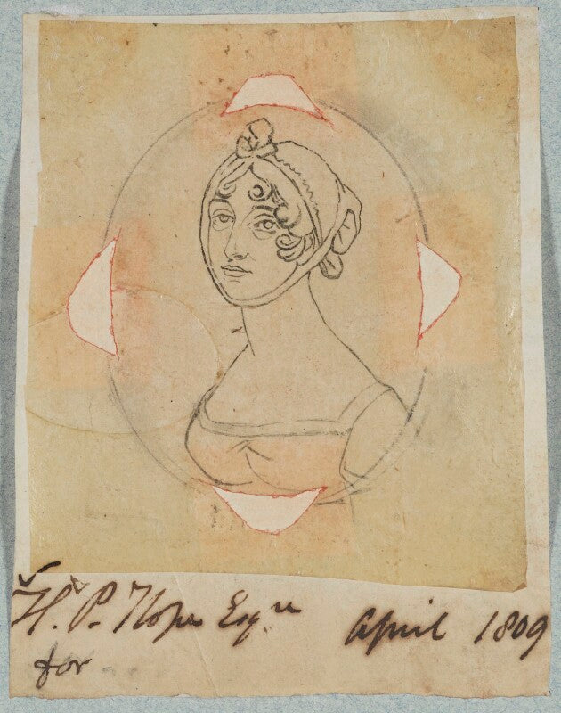 Unknown woman, possibly a member of the hope family npg d17674