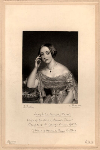 Julia Henrietta (née Anson), Lady Brooke NPG D1113