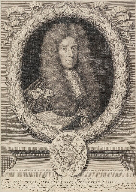 Thomas osborne, 1st duke of leeds ('lord danby') npg 631