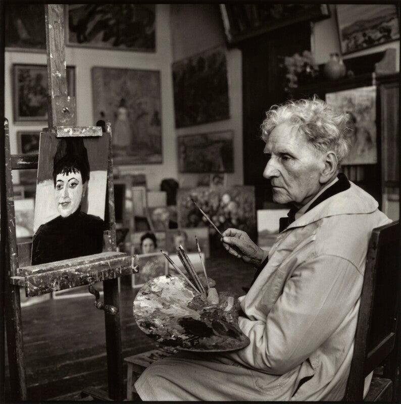 Martiros saryan with his portrait of ida kar npg x135154