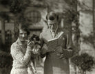 Julian Vinogradoff (née Morrell) with 'Pung'; Igor Vinogradoff NPG x144215