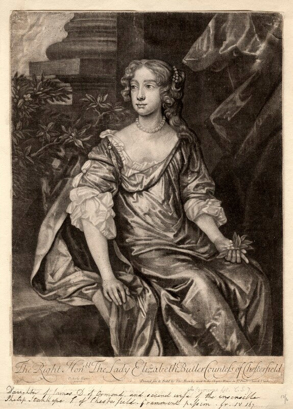 Elizabeth stanhope (née butler), countess of chesterfield npg d2065