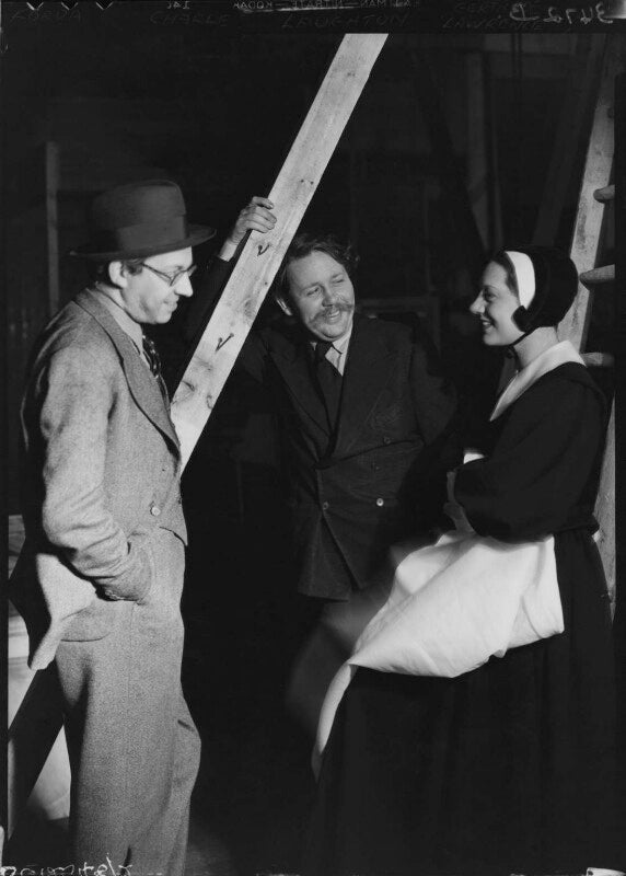 Charles laughton; alexander korda; gertrude lawrence npg x12266