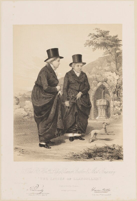 'the ladies of llangollen' (lady (charlotte) eleanor butler; sarah ponsonby) npg d14047