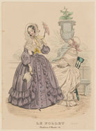 Walking and carriage costume, August 1840 NPG D47866
