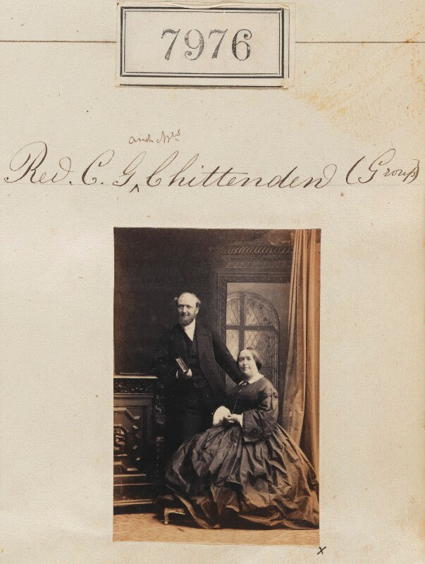 Charles grant chittenden; caroline isabella grantham chittenden (née faithfull) npg ax57814