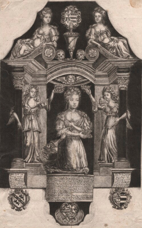 Grace (née norton), lady gethin on tomb sculpture npg d2392