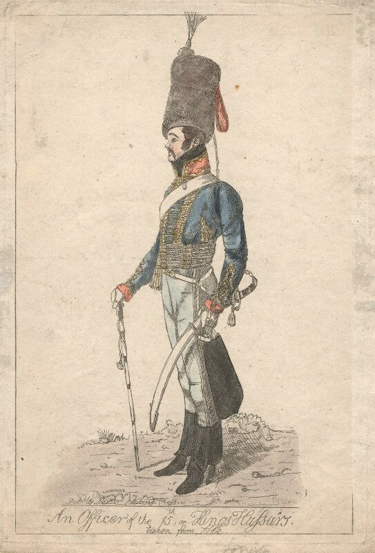 Francis Forrester ('An officer of the 15th, or Kings Hussars. Taken from life') NPG D13485