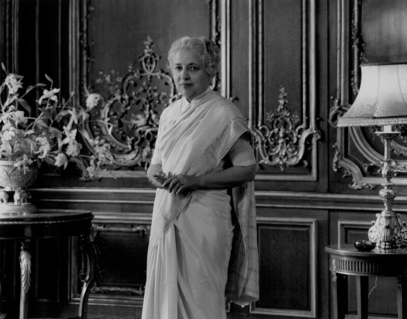 Vijaya Lakshmi Pandit (née Sarup Kumari Nehru) NPG x104687