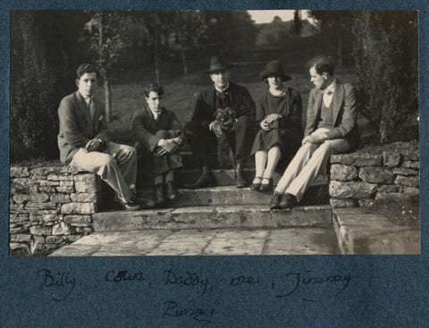 'Billy, Colin, daddy with pung, me and Jimmy' NPG Ax142087