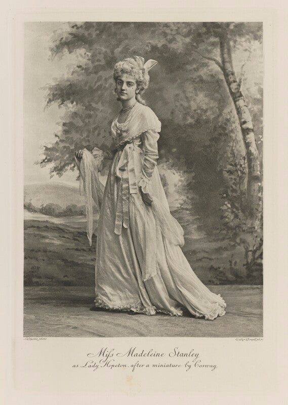 Madeline cecilia carlyle brodrick (née stanley), countess of midleton as lady hopeton, after a miniature by cosway npg ax41227