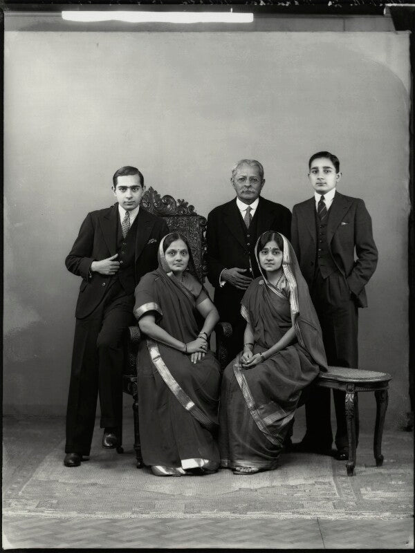 Sir manubhai nandshankar mehta and family npg x151293