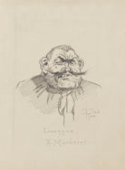 Comic sketch: 'Lesangue. A Murderer.' (Unknown sitter) NPG D43171