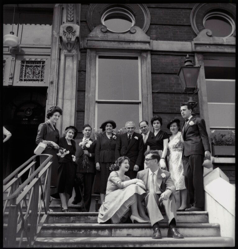 The wedding of annabel ruth pagel (née tuby) and bernard ephraim julius pagel (group including mitha tuby) npg x135521