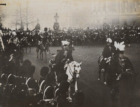Royal mourners in Queen Victoria's funeral procession at Hyde Park Corner NPG P1700(54)