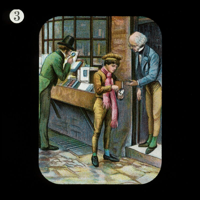 Buying a book (david livingstone) npg d18376