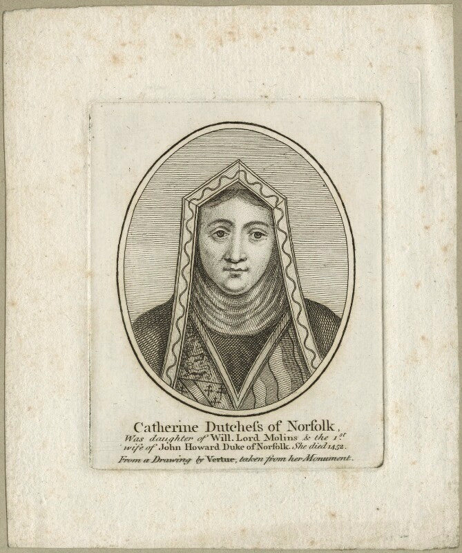 Catherine howard (née moleyns), duchess of norfolk npg d24095