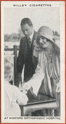 'At Winford Orthopaedic Hospital' (King George VI; Queen Elizabeth, the Queen Mother; Unknown child) NPG D47295