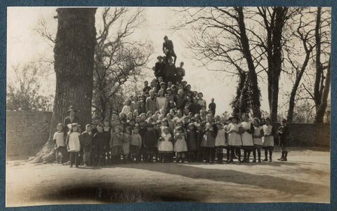 'School children on the cross at Garsington' NPG Ax142067